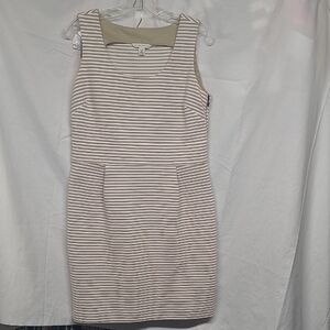 Banana Republic Cream and White Striped Mini Dress
